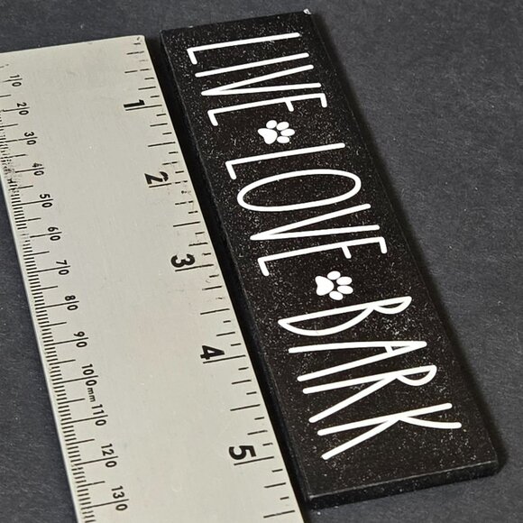 Dog Lovers Hanging Wall Sign & Magnet Set "I Work Like A Dog" & "Live Love Bark" - Picture 5 of 7